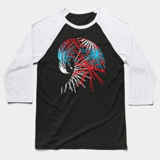 Eagle Fireworks Silhouette Baseball T-Shirt